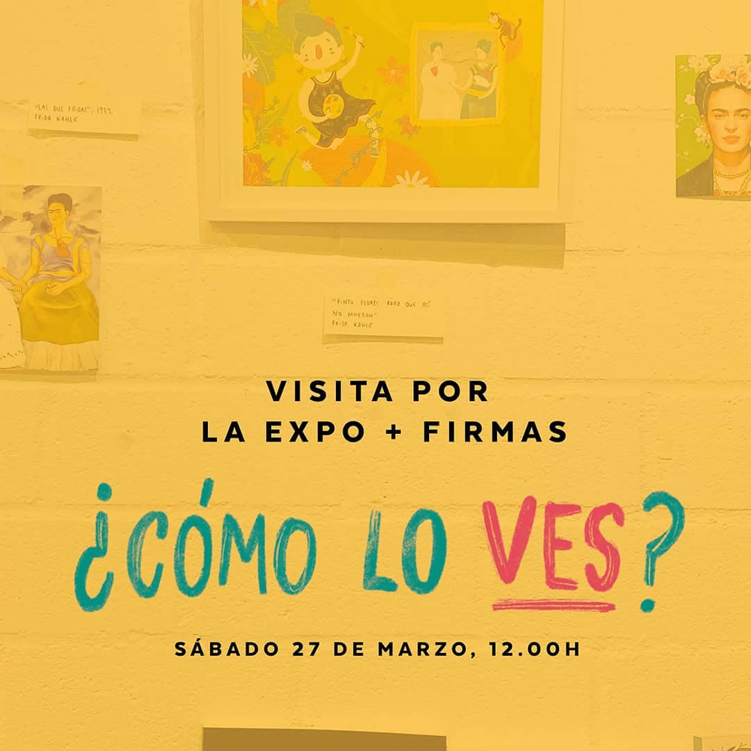 Visita guiada a la exposición Cómo lo ves en librería El armadillo ilustrado